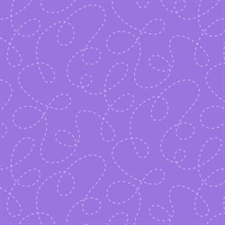 One Switch, Two Stitch patchworkstof - Lys lilla